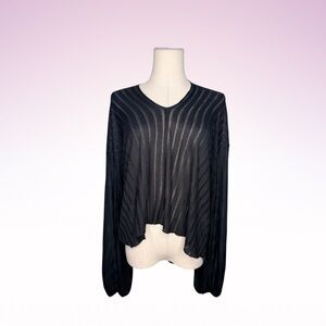 ZARA Black Longsleeve Top (Sz S)